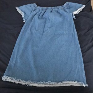 Denim mini dress. Worn once.
